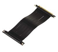 KALEA-INFORMATIQUE Riser di espansione per porta PCI Express x16 a porta PCIe x16 con cavo a nastro flessibile, schermato, compatibile con PCIe 3.0. Lunghezza totale 23 cm, angolo di 90 gradi