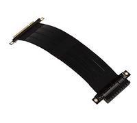 KALEA-INFORMATIQUE Riser di espansione per porta PCI Express x8 a porta PCIe x8 con cavo a nastro flessibile, schermato, compatibile con PCIe 3.0. Lunghezza totale 23 cm