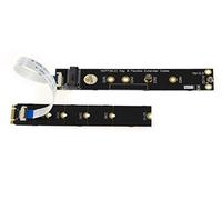 KALEA-INFORMATIQUE Riser Extender M.2 NGFF B Key per SSD SATA M2. Lunghezza variabile 15 o 20 cm.