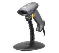 KALEA-INFORMATIQUE Scanner Laser Portatile per Codici a Barre. Connessione USB, Fornito con Gantry, lampeggiamento Automatico a Mani libere.