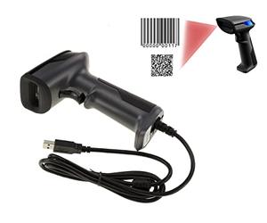 KALEA-INFORMATIQUE Scanner portatile per codici a barre 1D UPC, EAN, GS1 ecc. e 2D QR Code, DataMatrix, Aztec ecc. Scanner per codici a barre USB.
