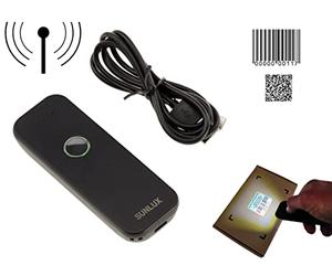 KALEA-INFORMATIQUE Scanner portatile per PC o smartphone. Legge codici a barre EAN e QRCode quadrati, Bluetooth, ricaricabile.