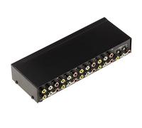 KALEA-INFORMATIQUE Scatola splitter audio e/o video di tipo switch RCA per instradare 1 ingresso a 8 uscite o 8 ingressi a 1 uscita