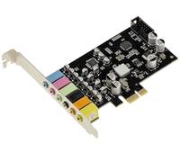 KALEA-INFORMATIQUE Scheda controller audio su porta PCIe, uscita 5.1 a 6 canali, con chipset CMEDIA CM6212 High e Low Profile
