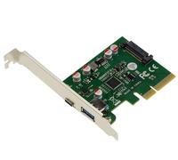 KALEA-INFORMATIQUE Scheda controller da PCI Express PCIe a USB 3.1 10GB con 2 porte esterne: 1x tipo A + 1x tipo C con chipset ASM1142