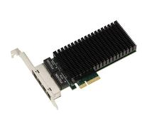 KALEA-INFORMATIQUE Scheda controller di rete PCIe 4 porte RJ45 GIGABIT con chipset Intel I210AT. Funzione PXE WOL, staffe a basso e alto profilo.