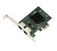 KALEA-INFORMATIQUE Scheda controller di rete PCIe x1 2 porte RJ45 doppia LAN GIGABIT ethernet 10 100 1000Mb 1G Chipset BroadCom BCM5720, profilo basso e alto