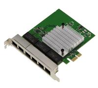 KALEA-INFORMATIQUE Scheda controller di rete PCIe x1 6 porte RJ45 Gigabit LAN Ethernet 10 100 1000 Mbps 1G con chipset REALTEK RTL8111H