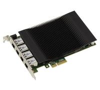 KALEA-INFORMATIQUE Scheda controller di rete PCIe x4 con 4 porte 2,5 Gigabit RJ45 Power Over Ethernet PoE+ 30W per porta. Chipset Intel I226 Gamma industriale