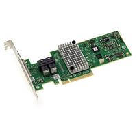 KALEA-INFORMATIQUE Scheda controller interna PCIe 3.0 SAS 12GB 8 porte con Raid 0 1 5 10 50 JBOD. Modello LSI OEM 9340-8i. Profilo alto e basso, rif. H3-25499-04002