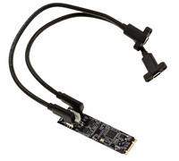 KALEA-INFORMATIQUE Scheda controller M2 M Key a 2 porte USB 3.2 Gen 2x1 10G Tipo C con cavi e staffe, chipset ASM3142