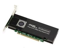 KALEA-INFORMATIQUE Scheda controller M2 PCIe 3.0 x16 per 4 SSD M.2 NVMe M Key. Profilo alto e basso. Chipset ASM2824.