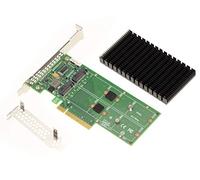 KALEA-INFORMATIQUE Scheda controller M2 PCIe 3.0 x8 per 2 SSD M.2 NVMe M Key con dissipatore, per modalità biforcazione.