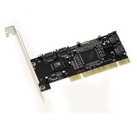 KALEA-INFORMATIQUE Scheda controller PCI SATA 4 PORTE INDIPENDENTI o RAID 0 1 0+1 con chipset SILICON IMAGE SIL3114. Con staffe HIGH PROFILE e LOW PROFILE.