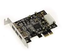 KALEA-INFORMATIQUE Scheda controller PCI Express IEEE1394A e IEEE1394B Firewire 800 e 400 a basso profilo (PCIe x1) - 2+1 uscite con chipset TI XIO2213BZAY