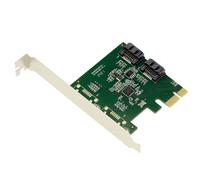 KALEA-INFORMATIQUE Scheda controller PCI Express PCIe 2X SATA 3 6G. Raid 0 1 SPAN. Flange a basso e alto profilo con chipset ASM1061R