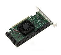 KALEA-INFORMATIQUE Scheda controller PCI Express PCIe 3.0 x16 con 24 porte per unità disco SATA 6G. Chipset ASM1812 e ASM1064.