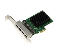 KALEA-INFORMATIQUE Scheda controller PCI Express PCIe 4 porte LAN RJ45 Gigabit Ethernet 10 100 1000Mbps 1G con chipset Realtek RTL8111F e staffe a basso e alto profilo.