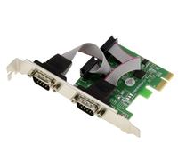 KALEA-INFORMATIQUE Scheda controller PCI Express PCIe a 2 porte seriali RS232 con chipset ASIX con supporti LOW e HIGH PROFILE