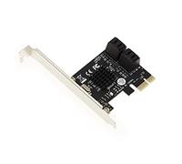 KALEA-INFORMATIQUE Scheda controller PCI Express PCIe a 4 porte per dischi rigidi SATA 3 6G con chipset Marvell 88SE9215. Staffe a profilo alto e basso