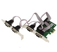 KALEA-INFORMATIQUE Scheda controller PCI Express PCIe Serial RS232 a 4 porte con chipset ASIX AX99100. con staffe a basso e alto profilo
