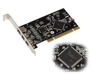 KALEA-INFORMATIQUE Scheda controller PCI Firewire 800 e 400 IEEE1394A e IEEE1394B su porta PCI a 2+1 uscite con chipset TI SN082AA2
