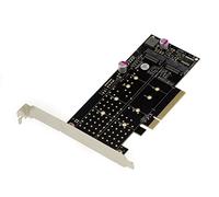 KALEA-INFORMATIQUE Scheda controller PCIe 3.0 x8 per 2 SSD M.2 NVMe M Key (M2 NGFF). Con chipset PERICOM PI6C20400ALE