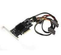 KALEA-INFORMATIQUE Scheda controller PCIe 3.1 8x per 2 unità SSD U.2 NVMe (U2 68Pin SFF-8639) con cavi e staffe a basso profilo