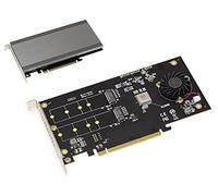 KALEA-INFORMATIQUE Scheda controller PCIe 3.1 x16 per 2 SSD M.2 NVMe M Key (M2 NGFF). RAID HARWARE 0 1 con chipset MARVELL 88NR2241