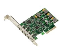 KALEA-INFORMATIQUE Scheda controller PCIe a 4 porte USB 3.1 10G Tipo C autoalimentata ad alta potenza. Tramite chipset VL820 e ASM3142 USB 3.2 gen 2x1.