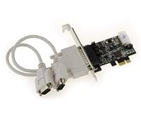 KALEA-INFORMATIQUE Scheda controller PCIe seriale RS232 POS con 2 porte UART COM DB9 alimentate. Alimentazione seriale 5V 12V, chipset OXFORD OXPCIe952
