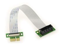 KALEA-INFORMATIQUE Scheda di espansione PCI Express di tipo Riser Connettori PCIe x1 e tappetini flessibili FPC da 15 o 25 cm.