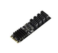 KALEA-INFORMATIQUE Scheda M.2 (M2 NGFF) PCIe M o B+M Key 4 porte SATA 6G RAID 0 1 10 con chipset MARVEL 88SE9236