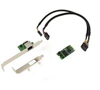 KALEA-INFORMATIQUE Scheda M2 M.2 NGFF PCIe B M Key 2.5 Gigabit RJ45 LAN ethernet 10 100 1000 1G 2.5G con chipset Intel I225