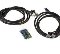 KALEA-INFORMATIQUE Scheda mPCIe Mini PCI Express (MiniPCIE) a 4 Porte USB 3.0 (USB3 5G) con chipset NEC - Cavi Inclusi
