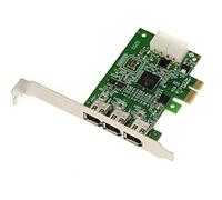 KALEA-INFORMATIQUE Scheda PCIe x1 con 3 porte Firewire 400 Ieee1394a 6 punti. Chipset TI XIO2213B