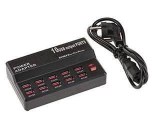 KALEA-INFORMATIQUE Stazione di ricarica industriale USB a 10 porte con uscite da 1,0A a 3,5A. Potenza totale 60 W