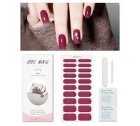 KALEFUL Smalto Adesivo UV Nail Stickers Rosa Intenso - Nail Art Unghie Decorazioni