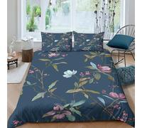 KaleidoKit Fiori Copripiumino 3D Stampato Con Federe, Bedding Set Con Copripiumini Chiusura A Cerniera, Morbida Microfibra Quilt Cover King(220x240cm)