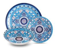 Kaleidos servizio tavola 18 pezzi Corfù, in finissima porcellana con decoro sott