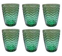 Kaleidos set 6 Bicchiere acqua vetro colore Bali verde Ottanio cl. 27