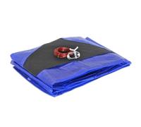 KALEMBAL Copertura per piscina 6,2 m per piscina diametro 5,40 m - Rotonda - Rete di drenaggio - Blu - Resistente - Anti UV - Occhielli