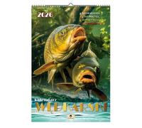 Kalendarz 2026 A3 Ścienny Jednostronny Wędkarski Polski Kalendarz 2026 Organizer Terminarz Datownik