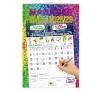 Kalendarz 2026 A3 Ścienny Manager Szkolny Polski Kalendarz 2026 Organizzatore Terminarz Datownik