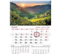 Kalendarz 2026 jednodzielny Góry