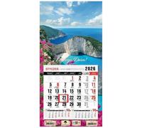 Kalendarz 2026 Jednodzielny mini z magnesem Grecja KTJ-2 V38