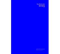 Kalender 2025 Buchkalender a5 Quer Format: Blau - Wochenplaner 1 Woche Auf 2 Seiten - Taschenkalender Deutsch - Klein - Mit Datum, Jahreskalender, ... Ohne Zeit - Für Frauen & Männer & kinder.
