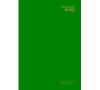 Kalender 2025 Buchkalender a5 Quer Format: Grün - Wochenplaner 1 Woche Auf 2 Seiten - Taschenkalender Deutsch - Klein - Mit Datum, Jahreskalender, ... Ohne Zeit - Für Frauen & Männer & kinder.