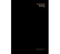 Kalender 2025 Buchkalender a5 Quer Format: Schwarz - Wochenplaner 1 Woche Auf 2 Seiten - Taschenkalender Deutsch - Klein - Mit Datum, Jahreskalender, ... Ohne Zeit - Für Frauen & Männer & kinder.