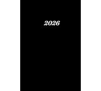Kalender 2026: buchkalender a5 1 tag eine seite - Tag mit Zeiteinteilung | 365 Tage | Terminkalender | Office Planer | Kalenderbuch | Farbe Schwarz